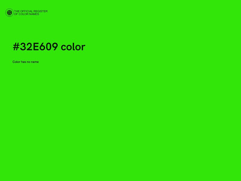 #32E609 color image
