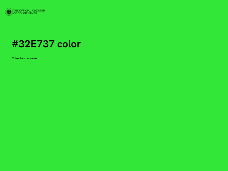 #32E737 color image