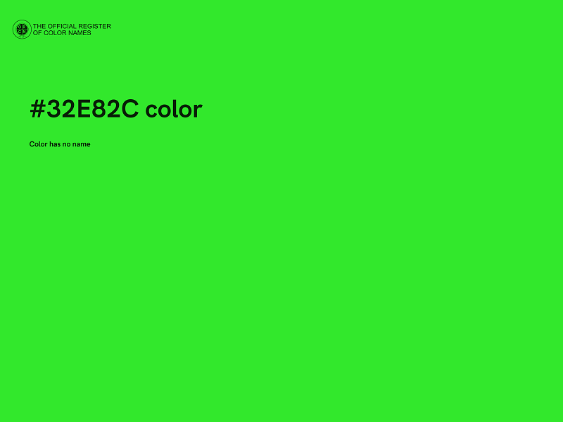 #32E82C color image