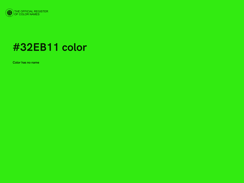 #32EB11 color image