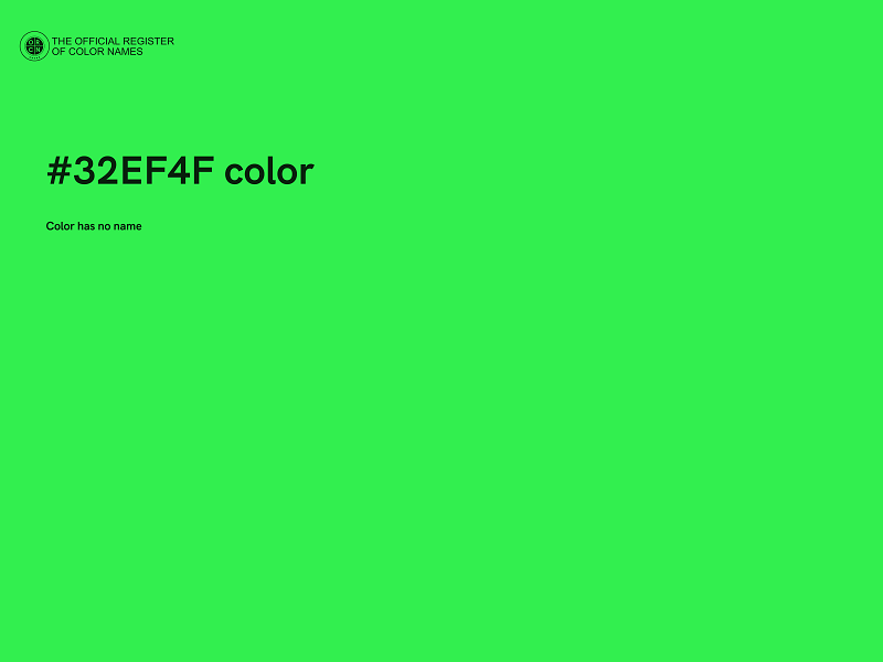 #32EF4F color image