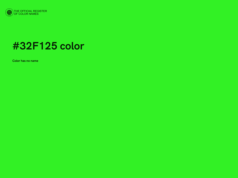 #32F125 color image