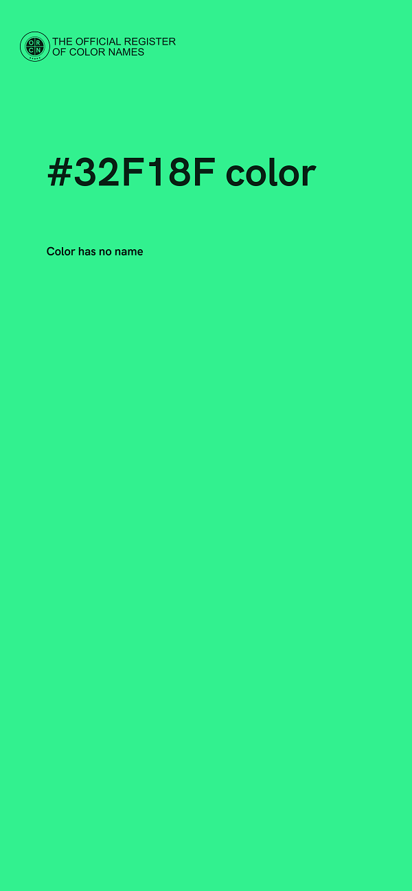 #32F18F color image