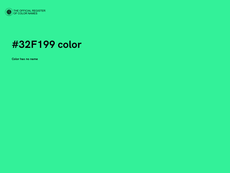 #32F199 color image