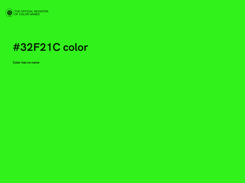 #32F21C color image