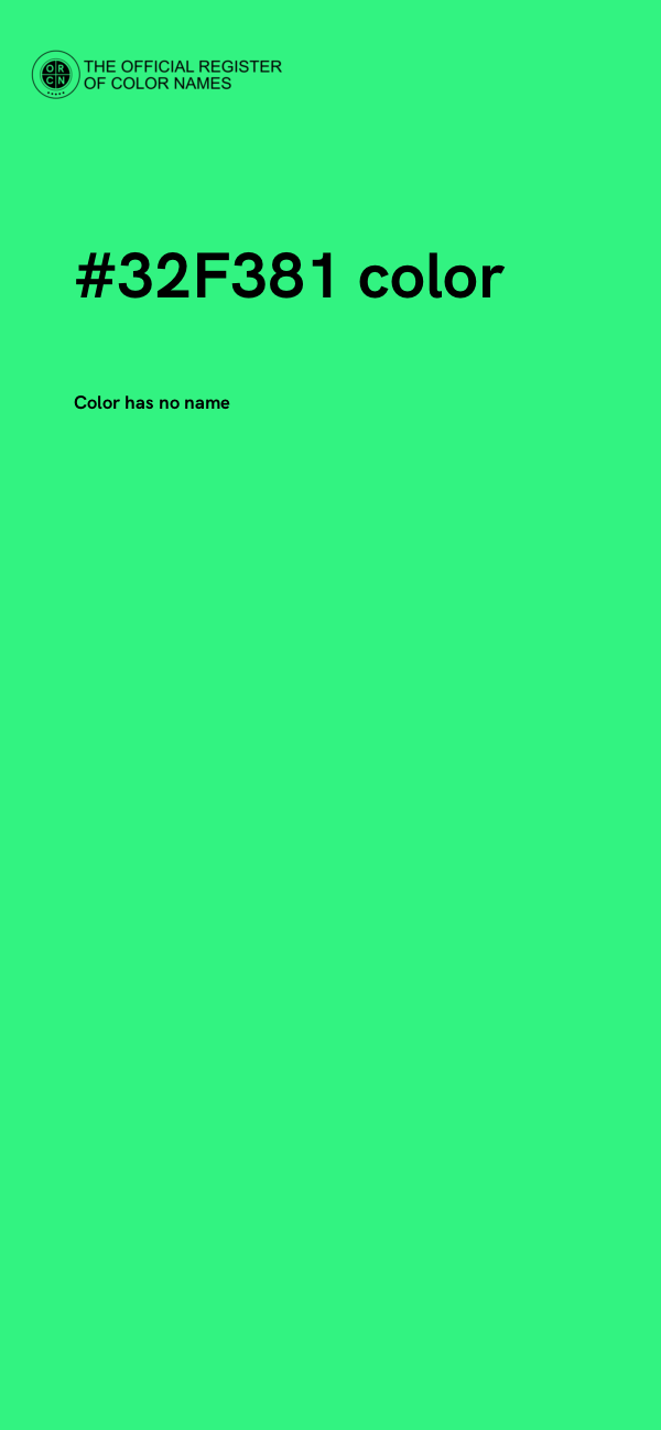 #32F381 color image