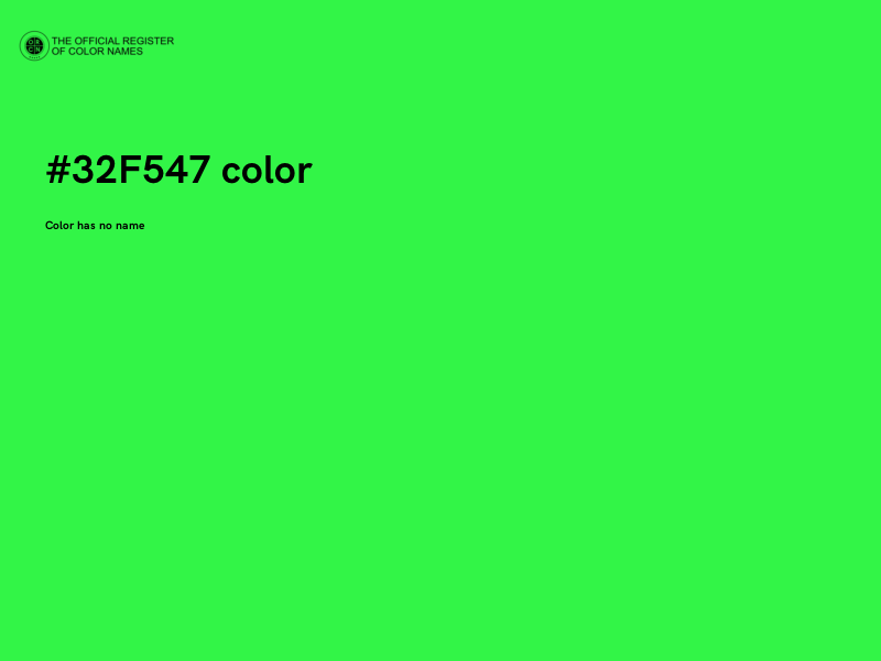 #32F547 color image