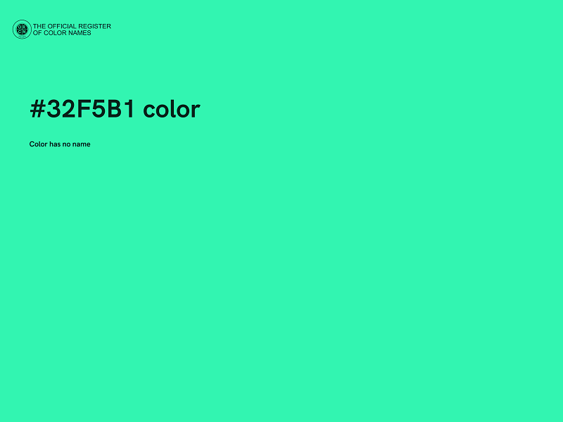 #32F5B1 color image