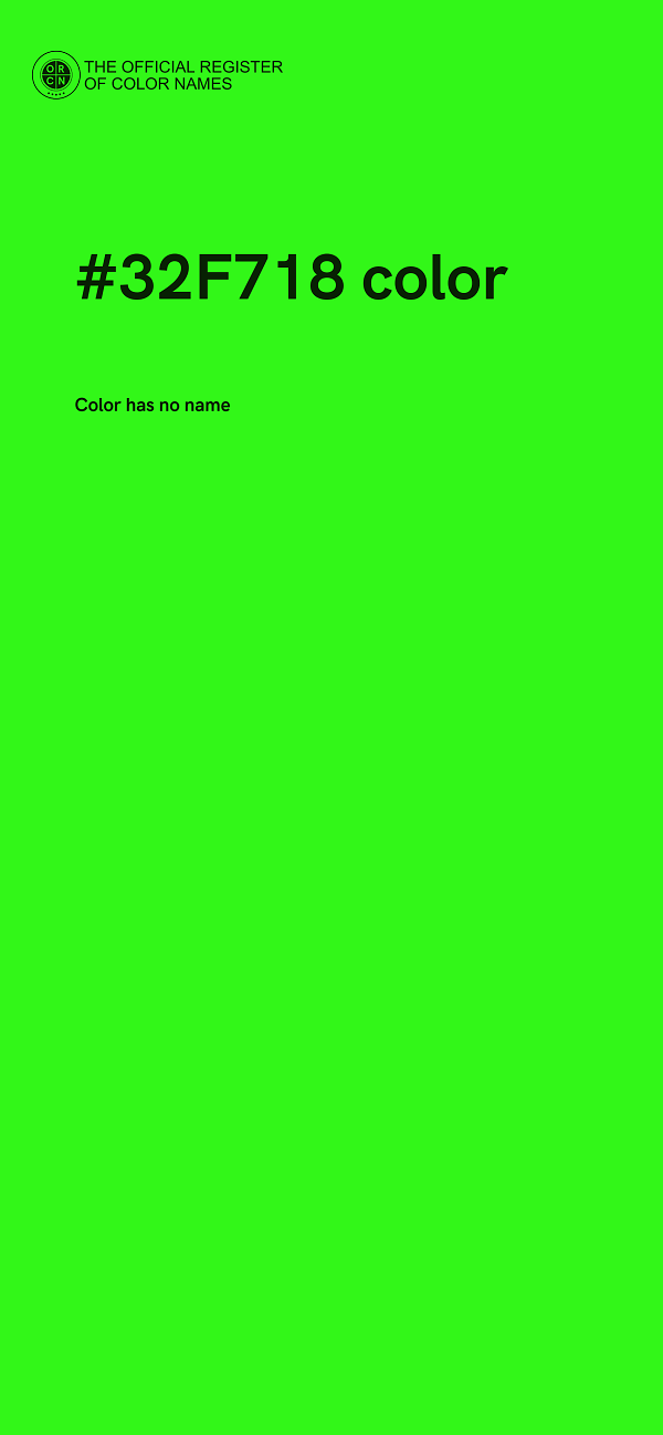 #32F718 color image