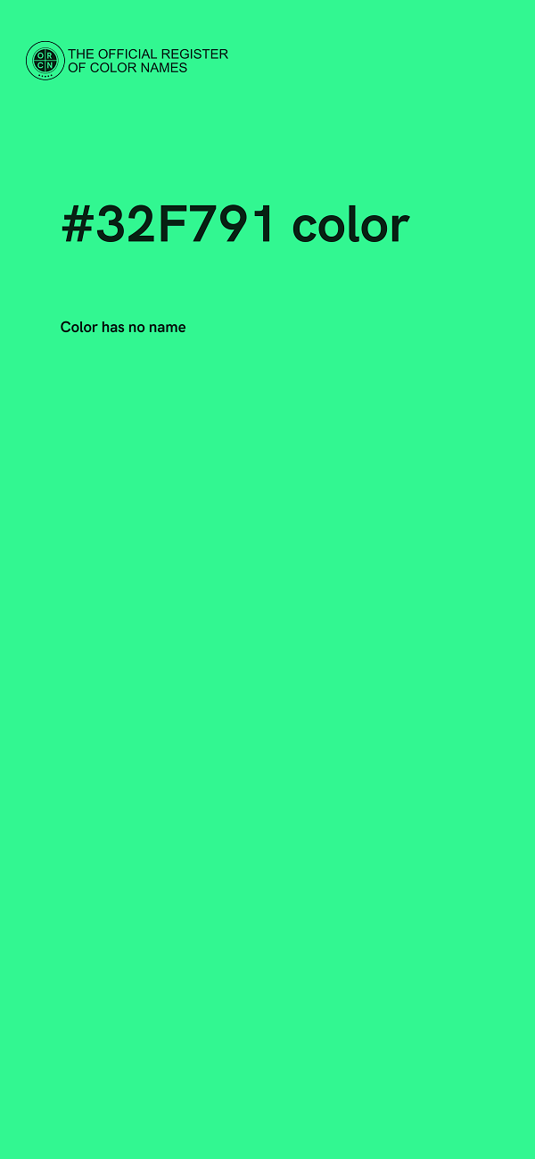 #32F791 color image