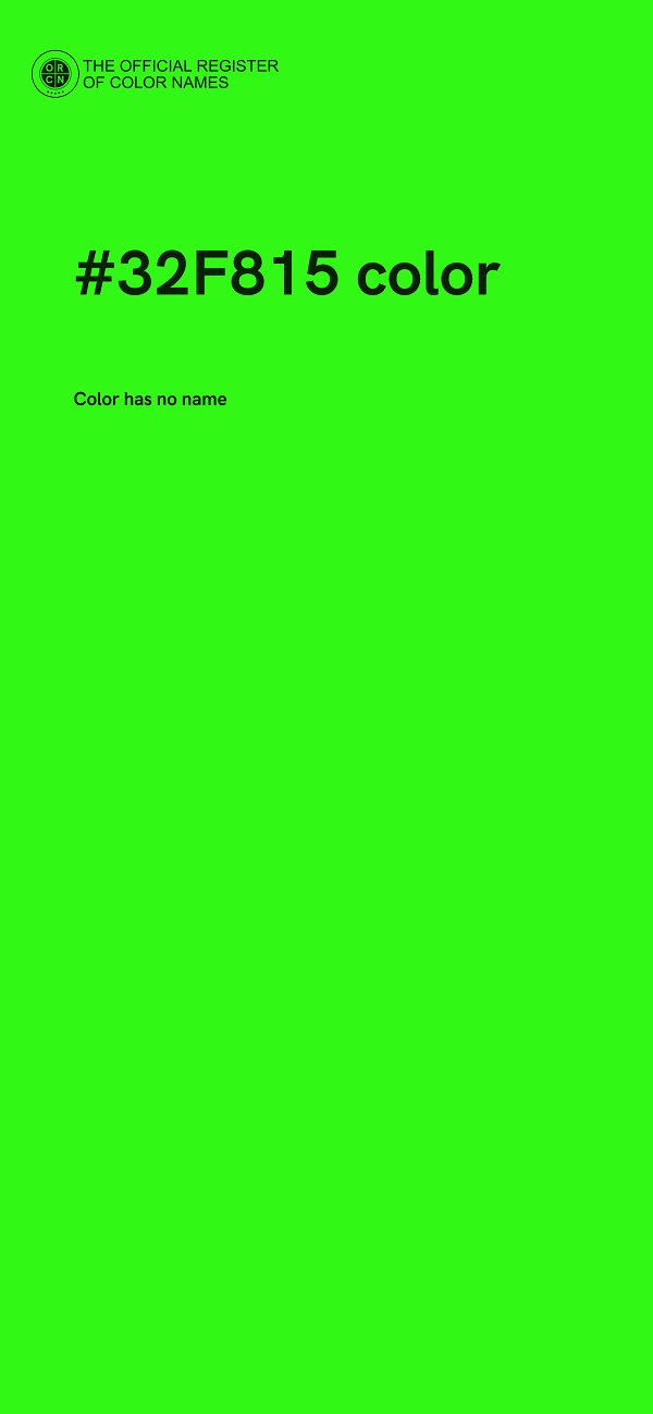 #32F815 color image
