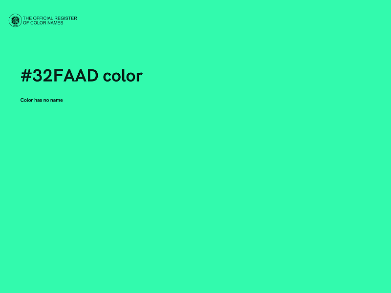 #32FAAD color image