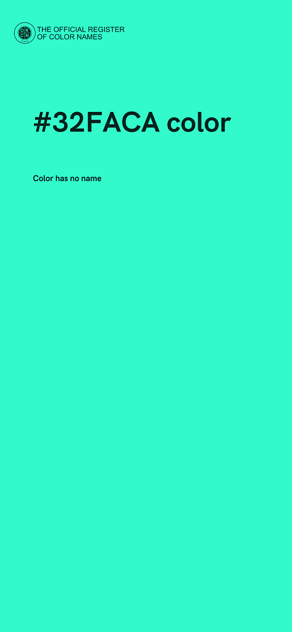 #32FACA color image