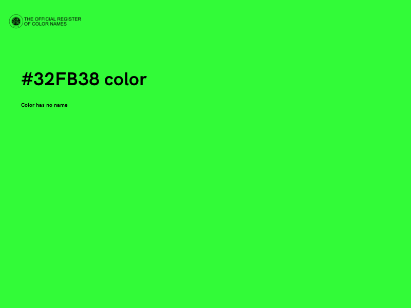 #32FB38 color image