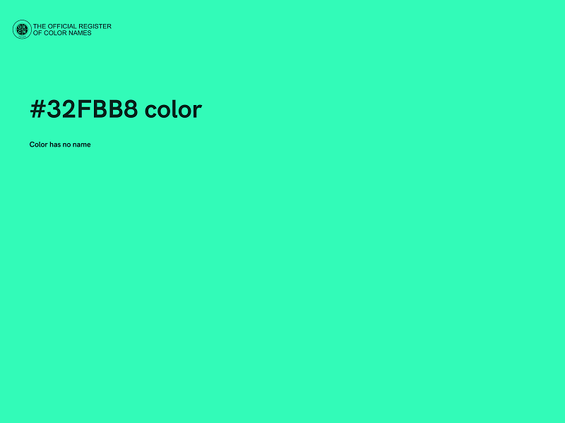 #32FBB8 color image