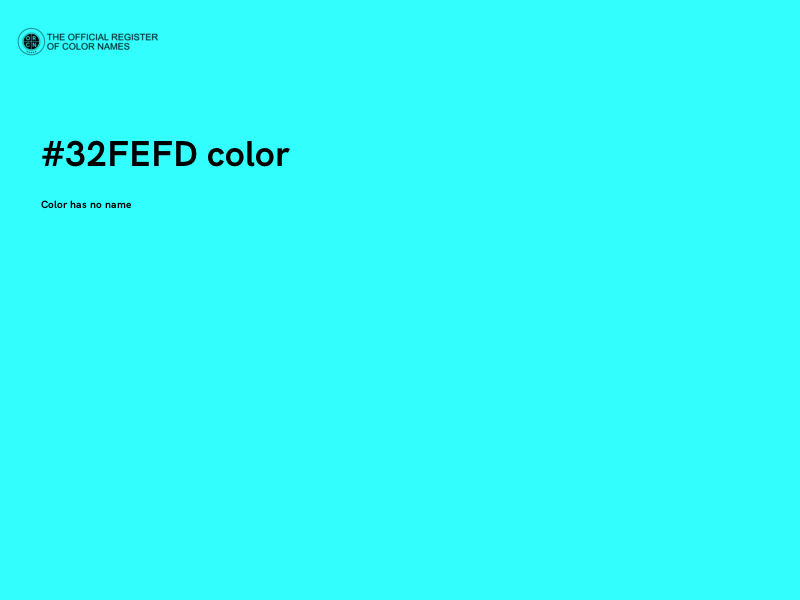 #32FEFD color image