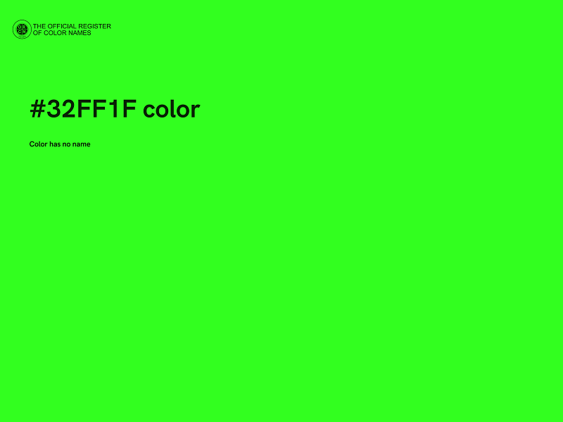 #32FF1F color image