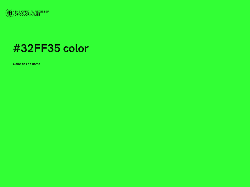 #32FF35 color image