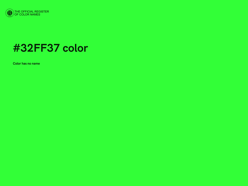 #32FF37 color image