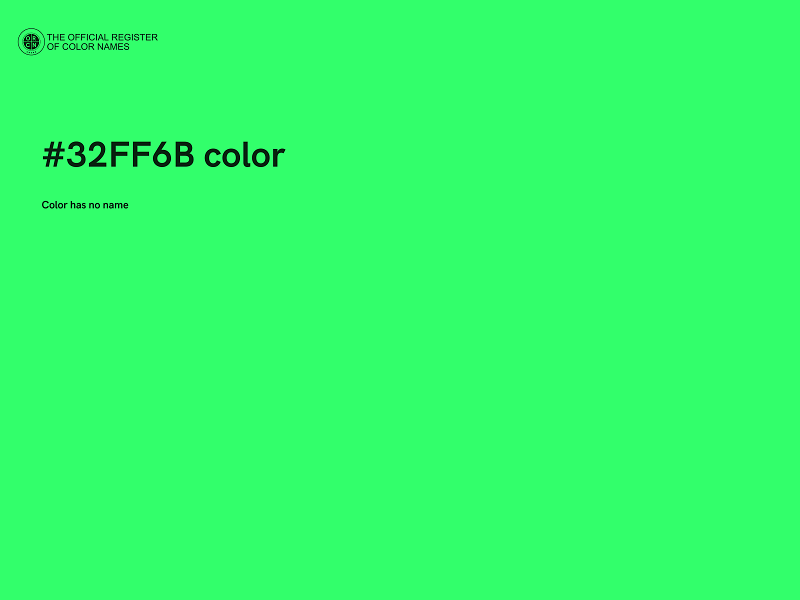 #32FF6B color image
