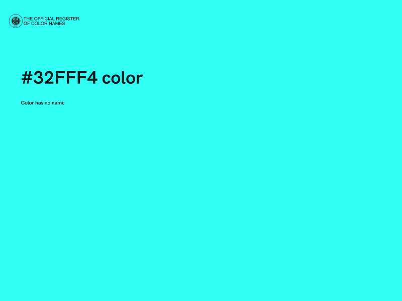 #32FFF4 color image