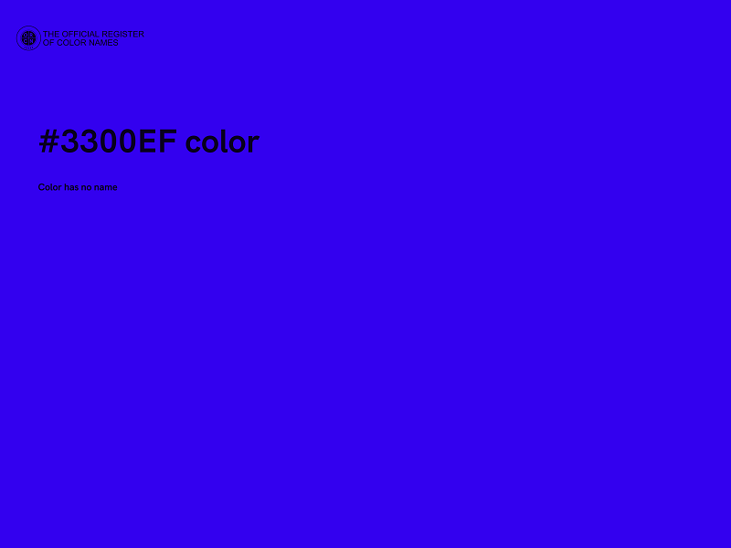 #3300EF color image