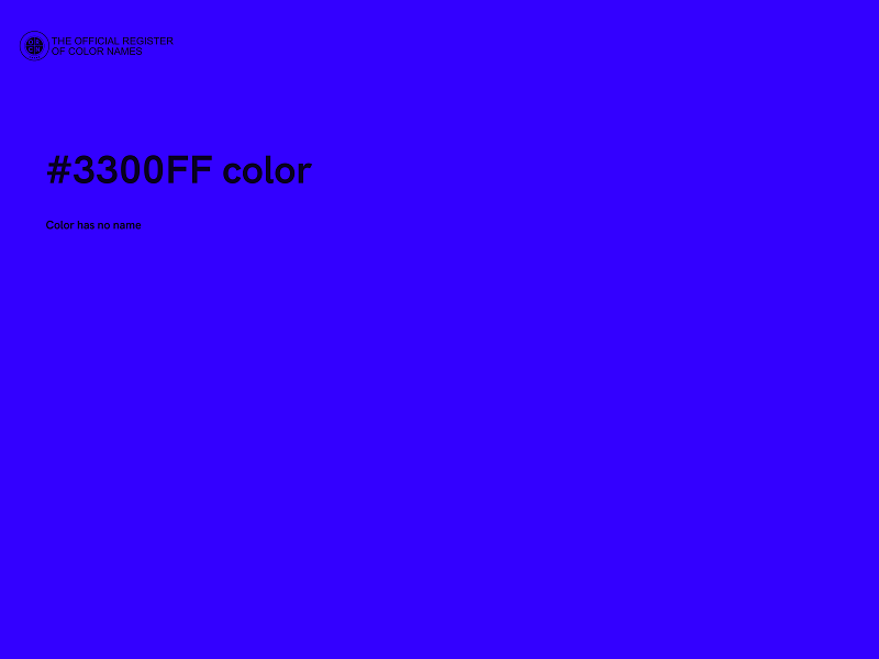 #3300FF color image