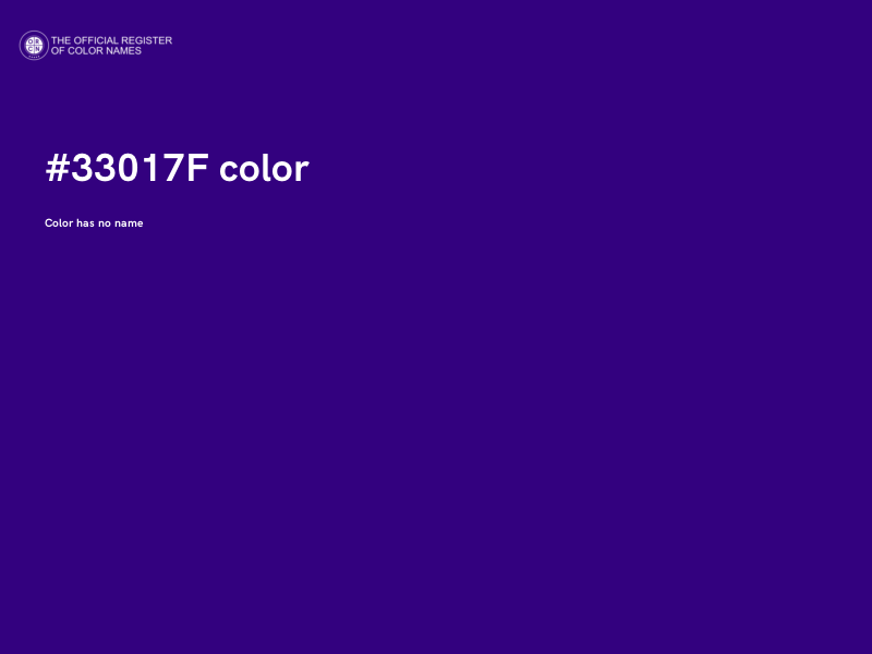 #33017F color image