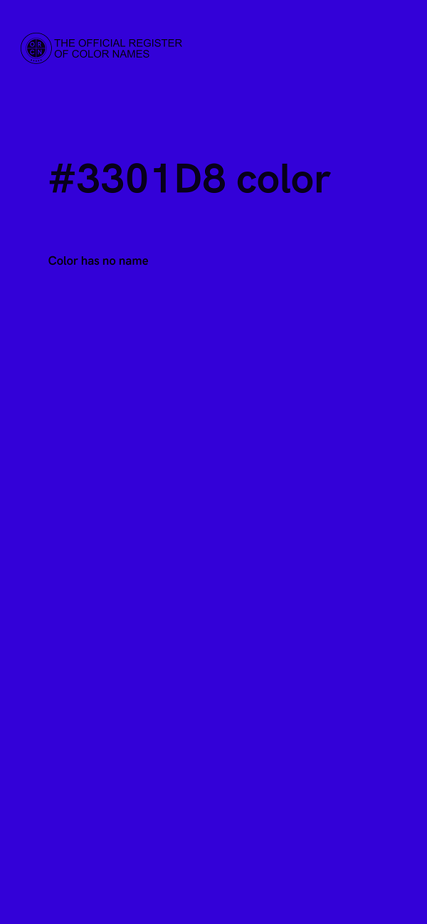#3301D8 color image