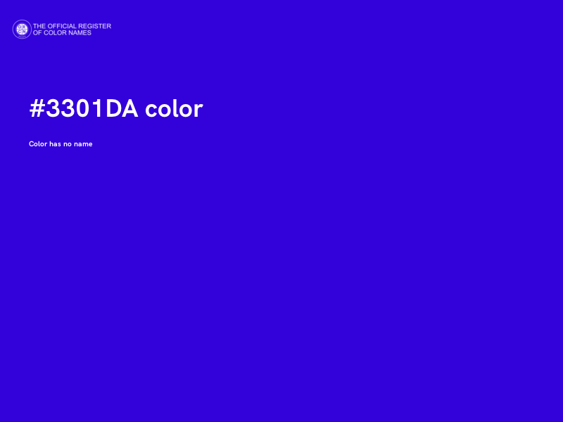 #3301DA color image