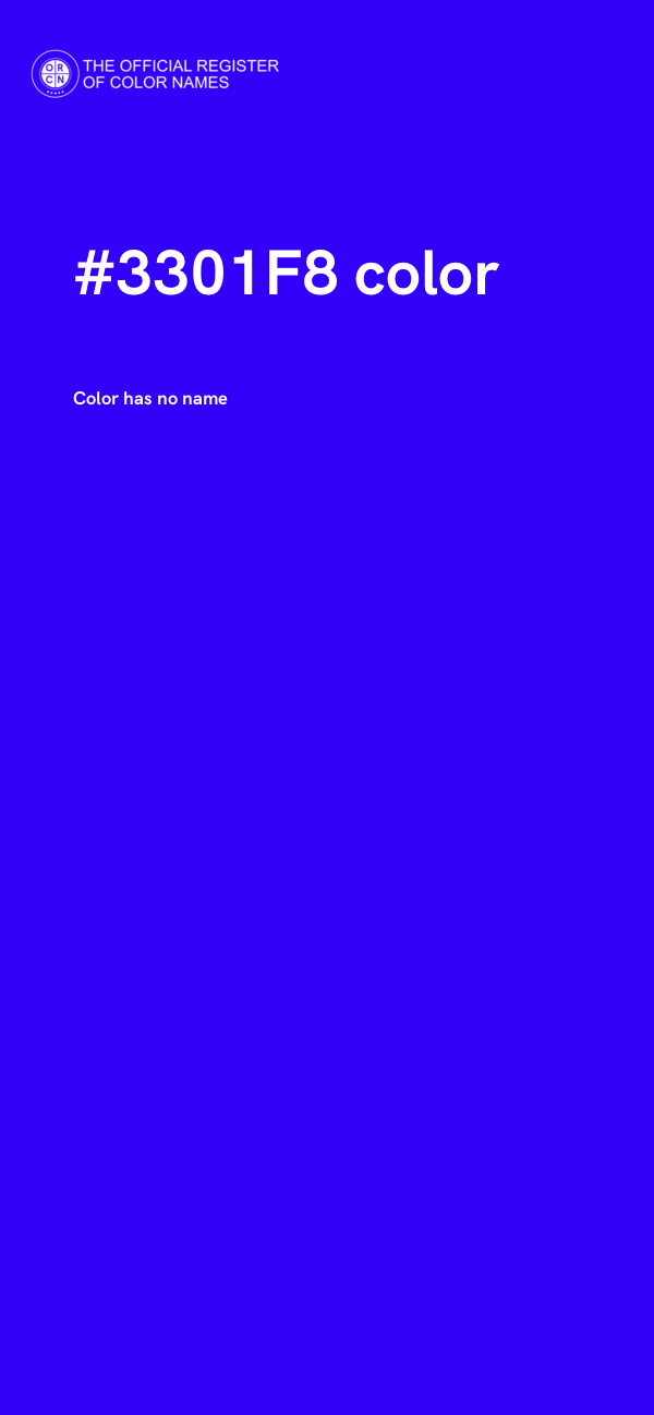 #3301F8 color image