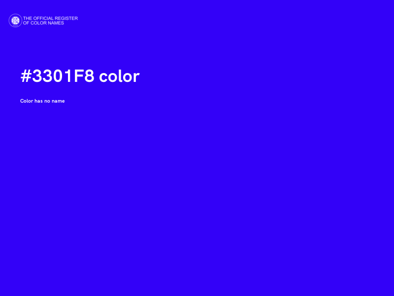 #3301F8 color image
