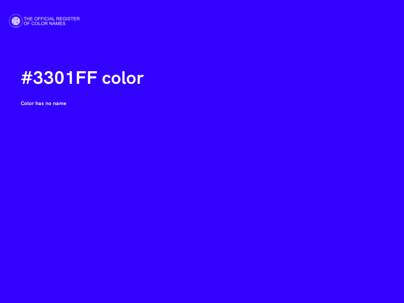 #3301FF color image