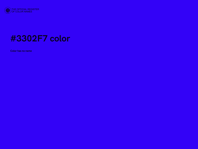 #3302F7 color image