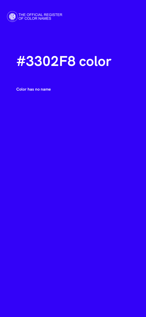 #3302F8 color image