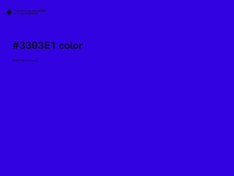 #3303E1 color image