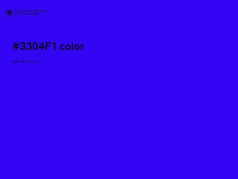 #3304F1 color image