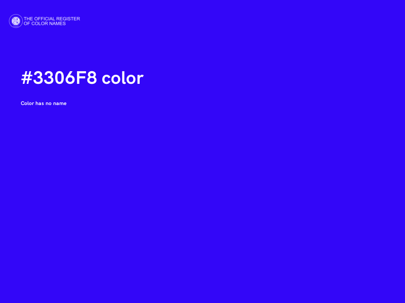 #3306F8 color image