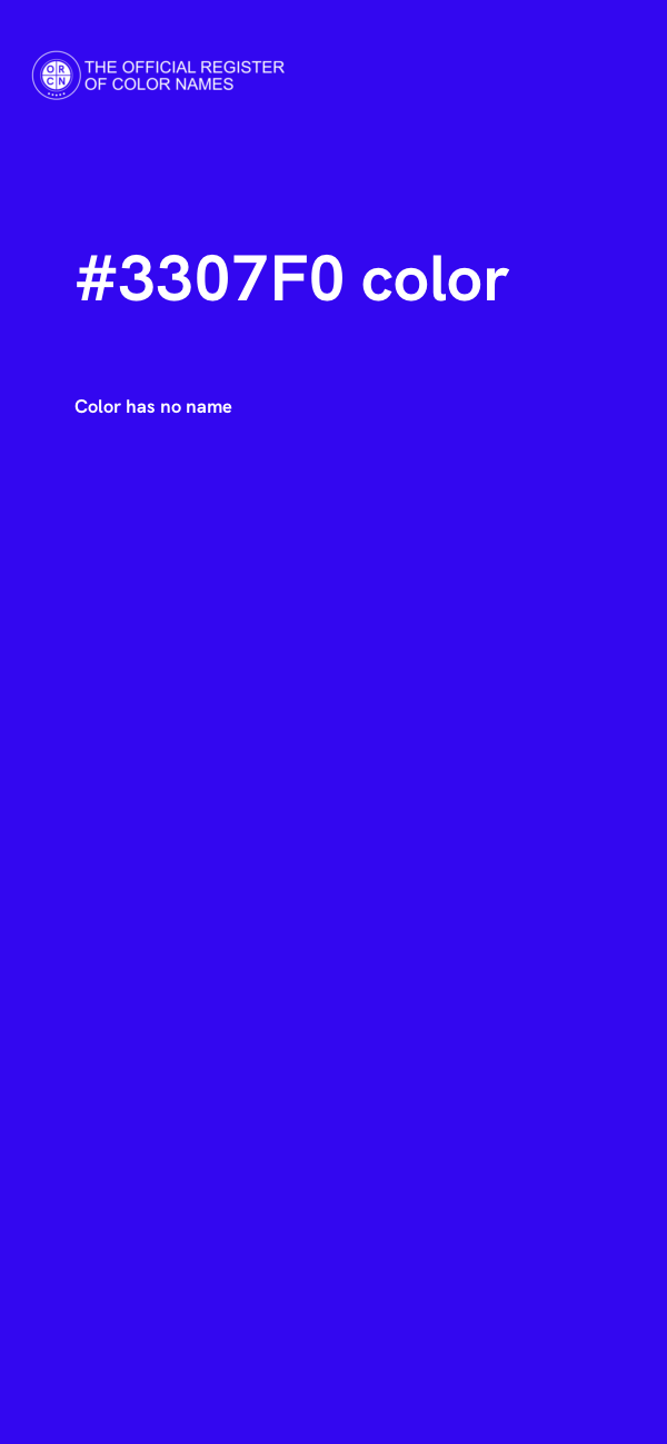 #3307F0 color image