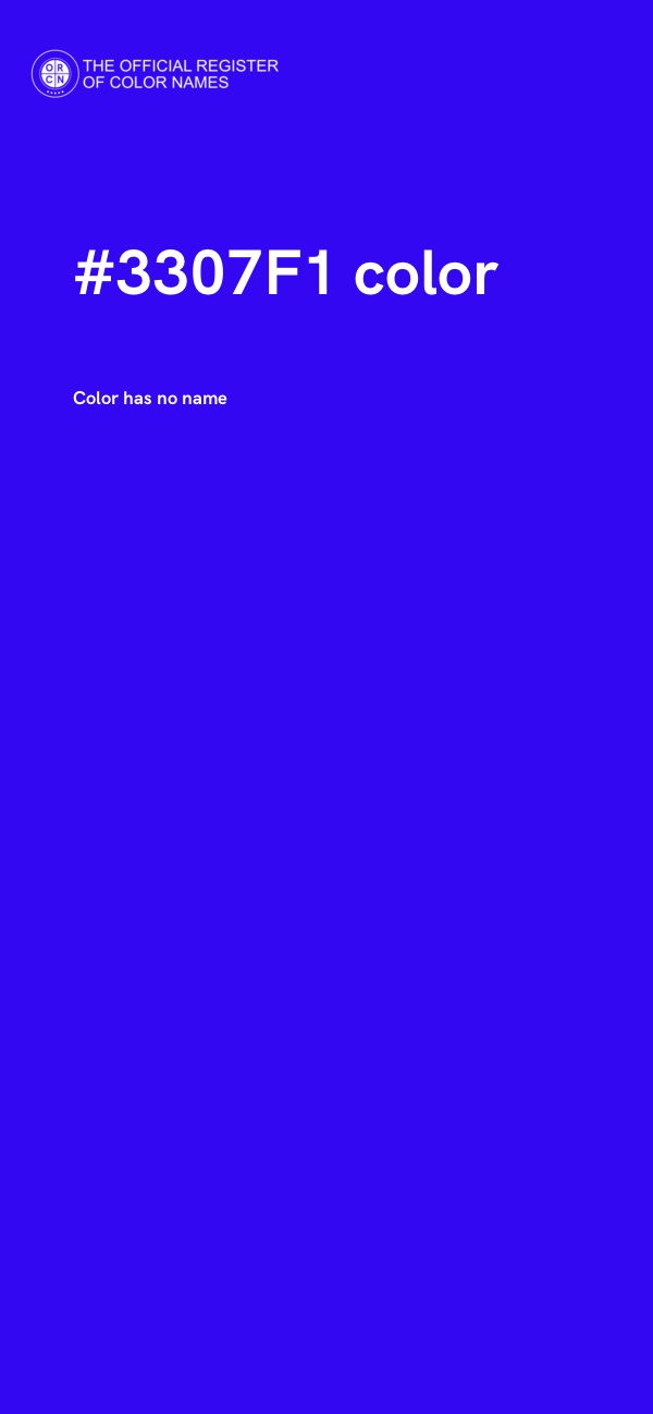 #3307F1 color image