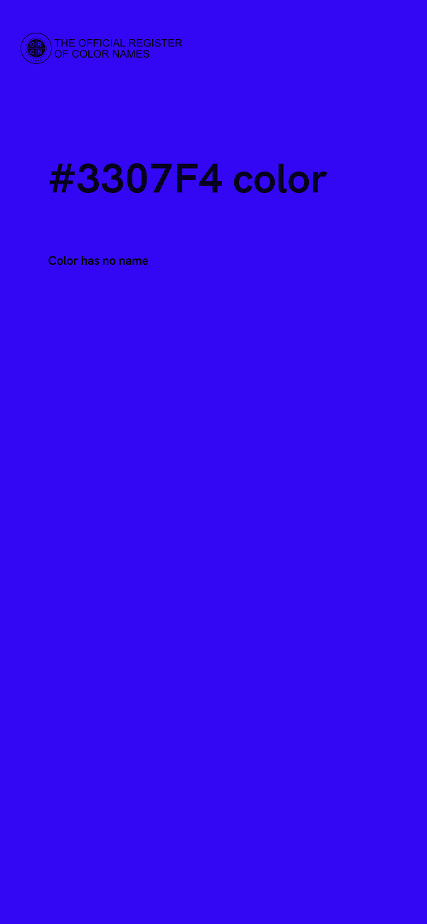 #3307F4 color image