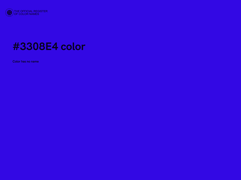 #3308E4 color image