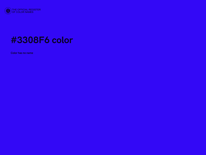 #3308F6 color image