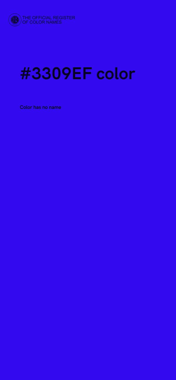 #3309EF color image