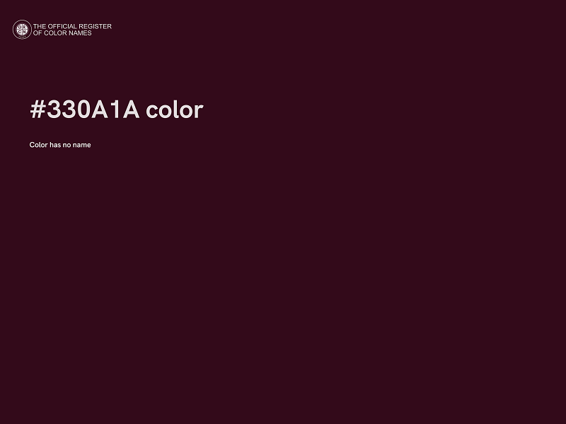 #330A1A color image