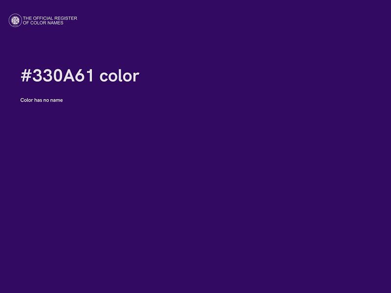 #330A61 color image