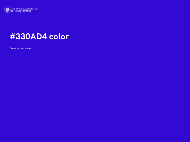 #330AD4 color image