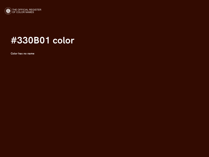 #330B01 color image
