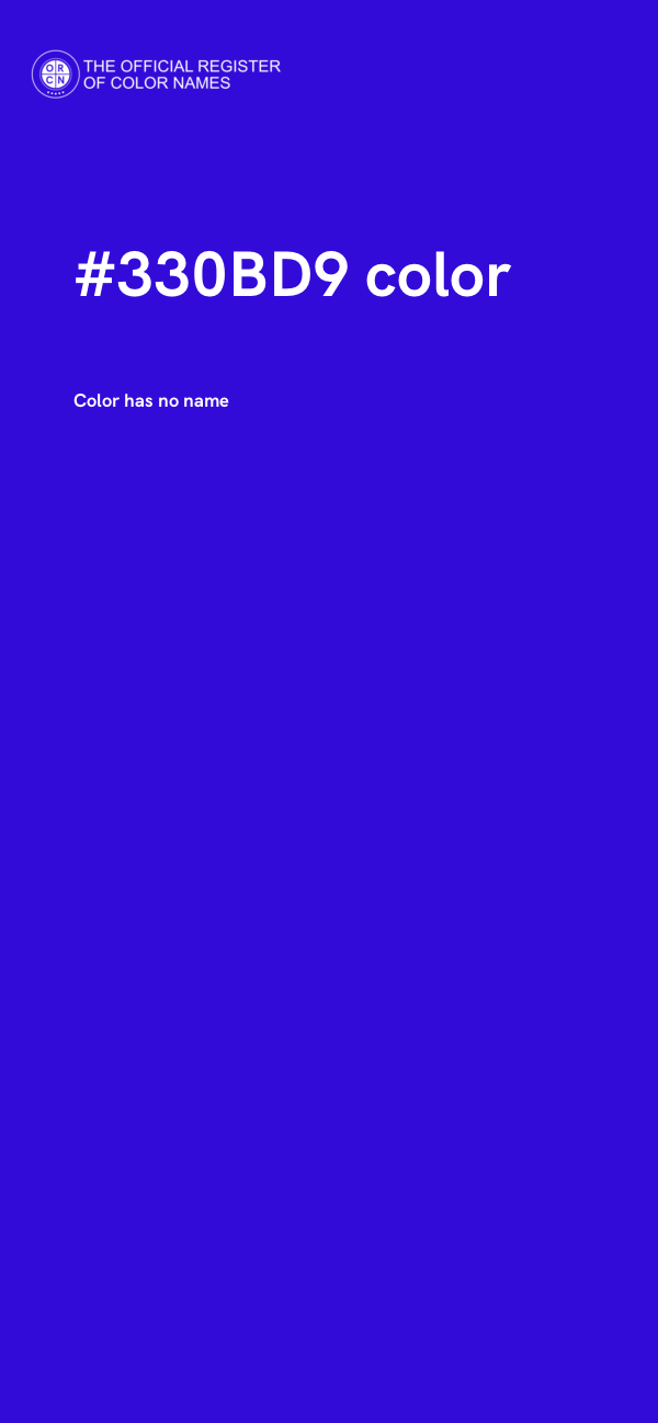 #330BD9 color image
