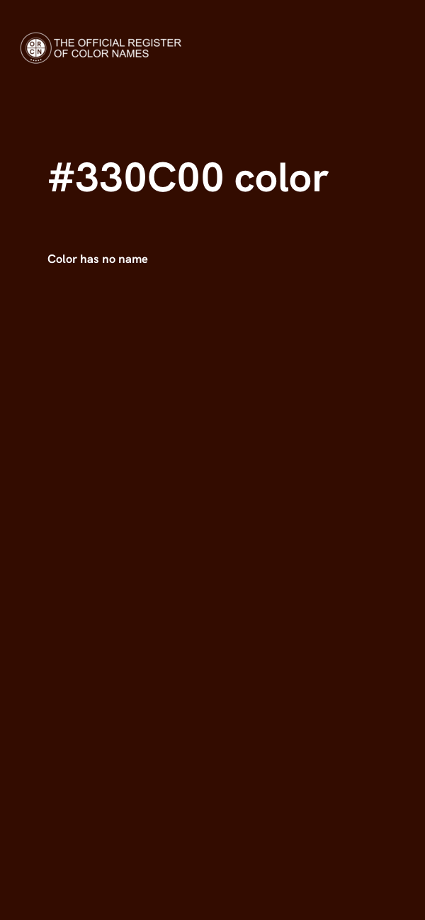 #330C00 color image